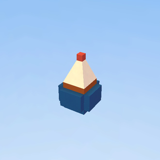 a lopsided cupcake