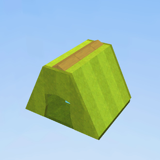 Cozy green tent