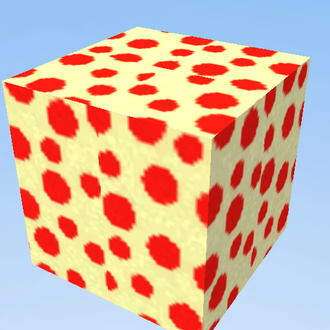 Cube WHITE AND RED