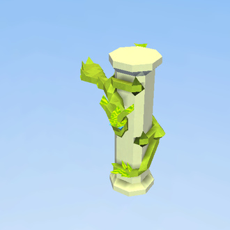 Jade dragn pillar