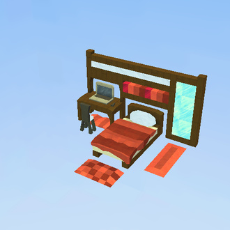 Cozy Red Bedroom