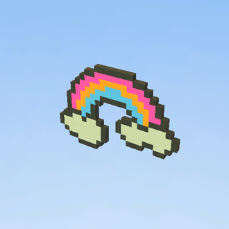 arcoiris pixel art :D