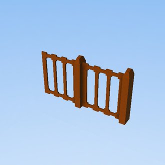 Greek wooden fence
