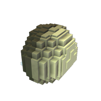 pixelated g.e head