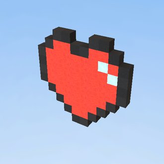 Pixel Art : Serce 