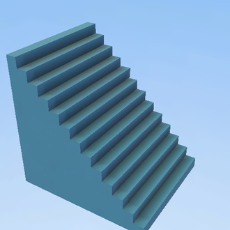 blue stair case