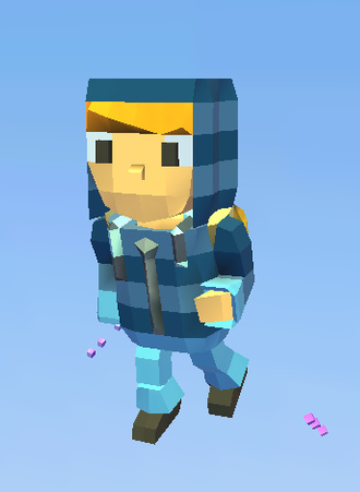 Blue Hoodie Boy