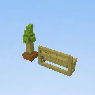 Bench and small tree