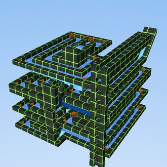 ICE SLIDE Green Glowing Grid!
