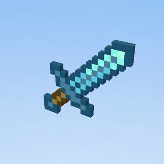 Diamond sword pixel art