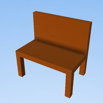 Banc marron