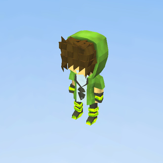 #Anime Green Boy
