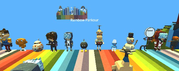 Kogama Rainbow Parkour - Play Free Game at Friv5