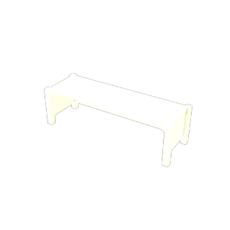 White simple desk