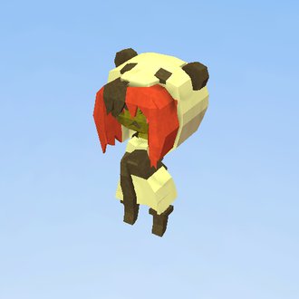 panda girl zombie 