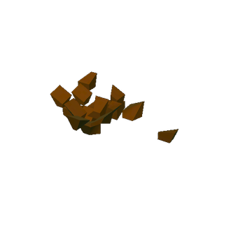 explosion of dark wood
