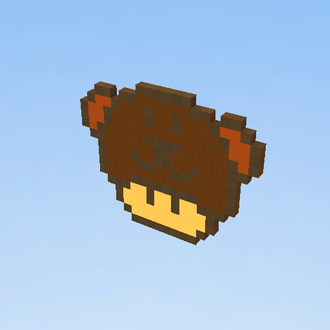 pixel art bear