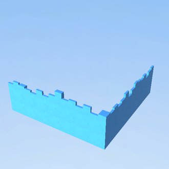 Barière tournate en herbe bleu