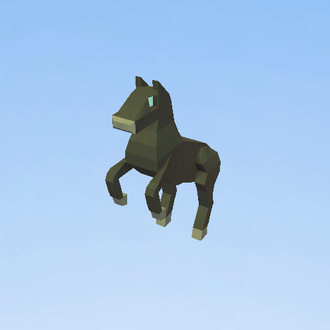 Black horse