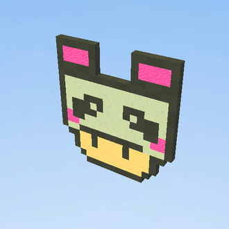 CZAPKA PANDY PIXEL ART