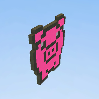 Pixel art pig 