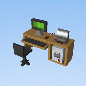 computer with desk