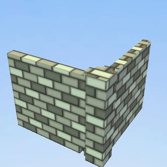 double sided brick wall