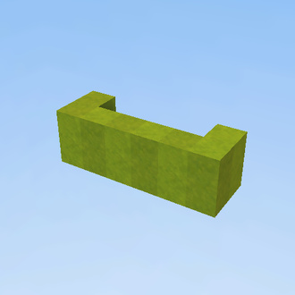green sofa