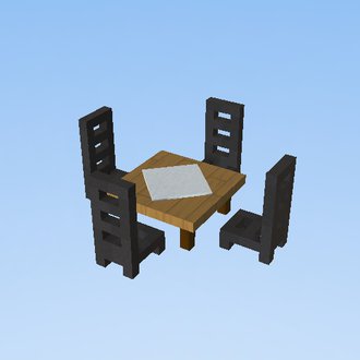 Table and chairs