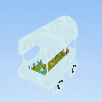 carrito de flores