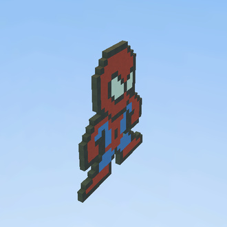 spider man pixel art