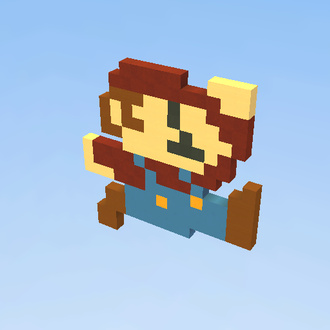 Super mario 1 block thick