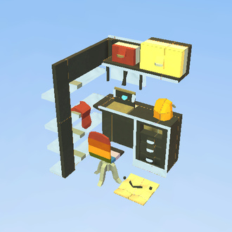 rainbow desk