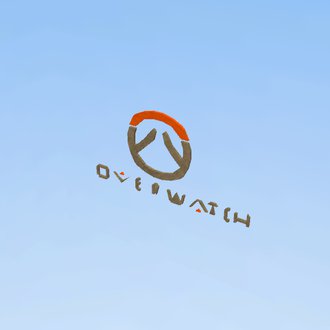 Overwatch logo grey