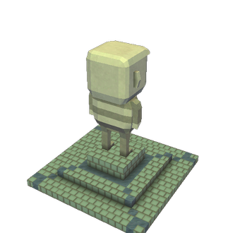 Tourist statue
