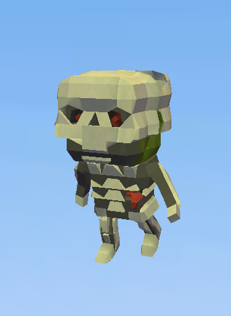 Zombie In a Skeleton Costume