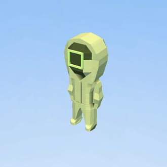 Pink squid game guard