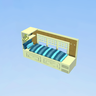 Blue bed