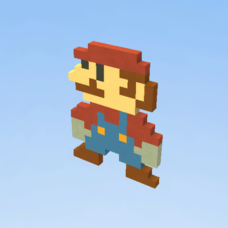 mario con dos ojos