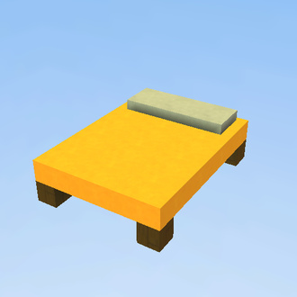 Yellow bed