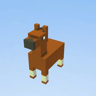 brązowy koń minecraft