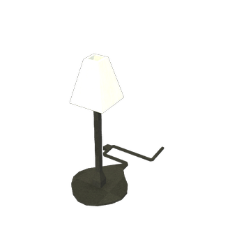 Black and white lamp