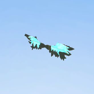 Blue & Black wings