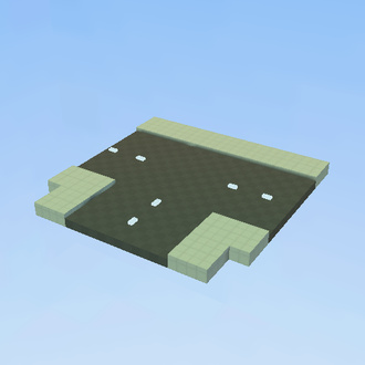 City intersection left