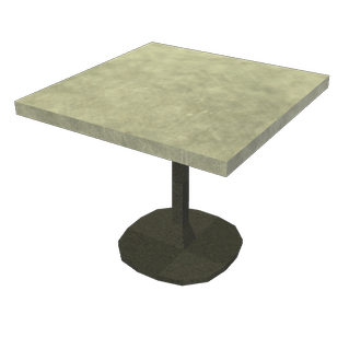 Gray terrain table