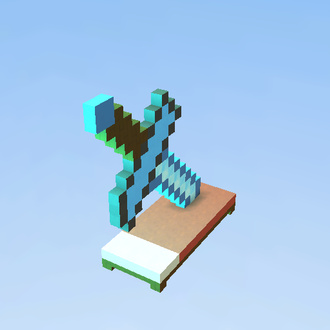 Minecraft sword in bed