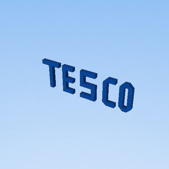 kogama napis ,,tesco"