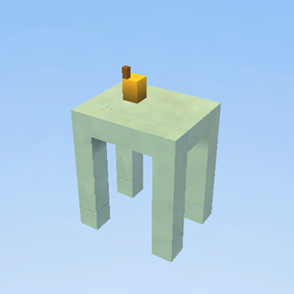 simple table with juice
