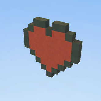 Pixel heart (red)