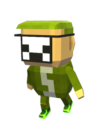 Block Boy[green and mask]